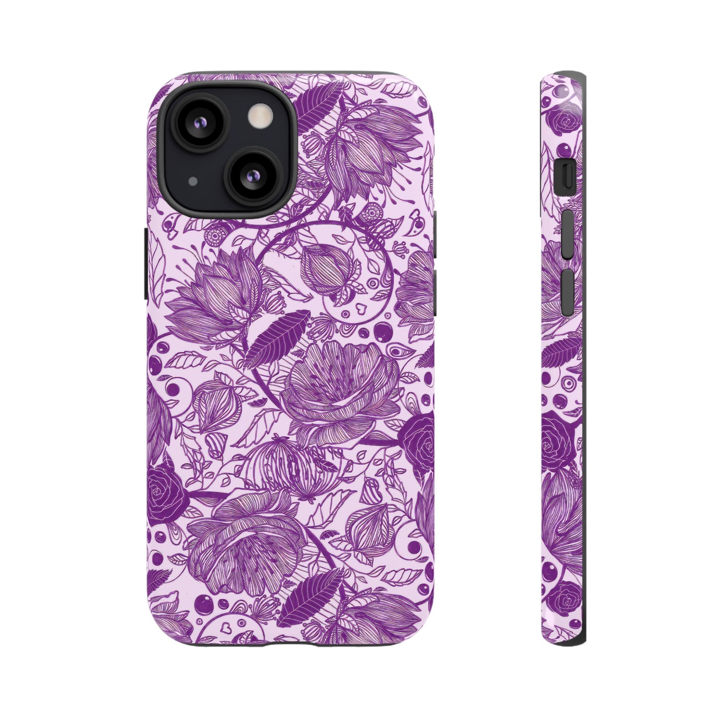 Graphical Garden: Purple Edition iPhone Tough Cases