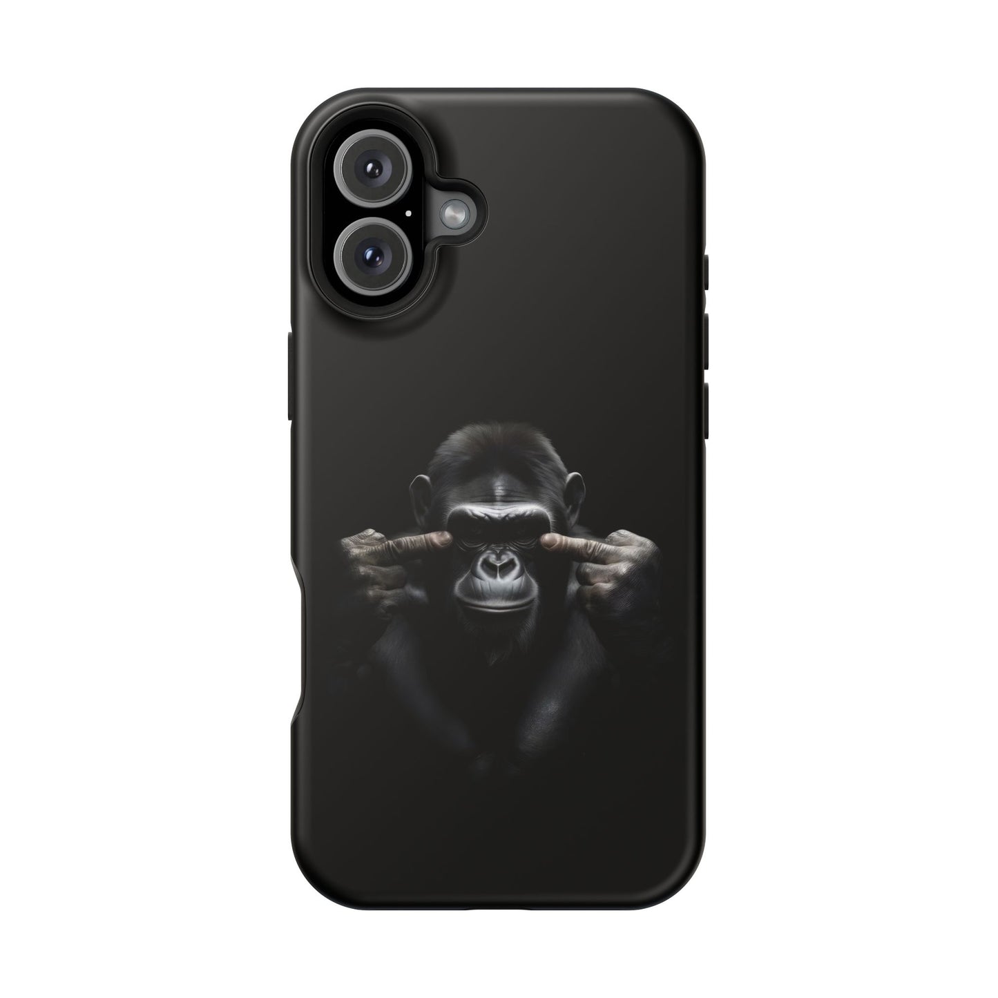 Edgy Gorilla Magnetic iPhone Case, Unique Cell Phone Cover