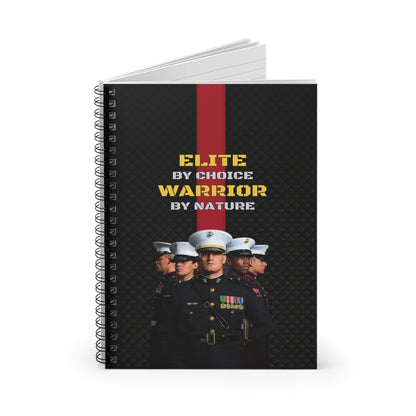 Military-Themed Spiral Notebook, Empowering Journal for Veterans