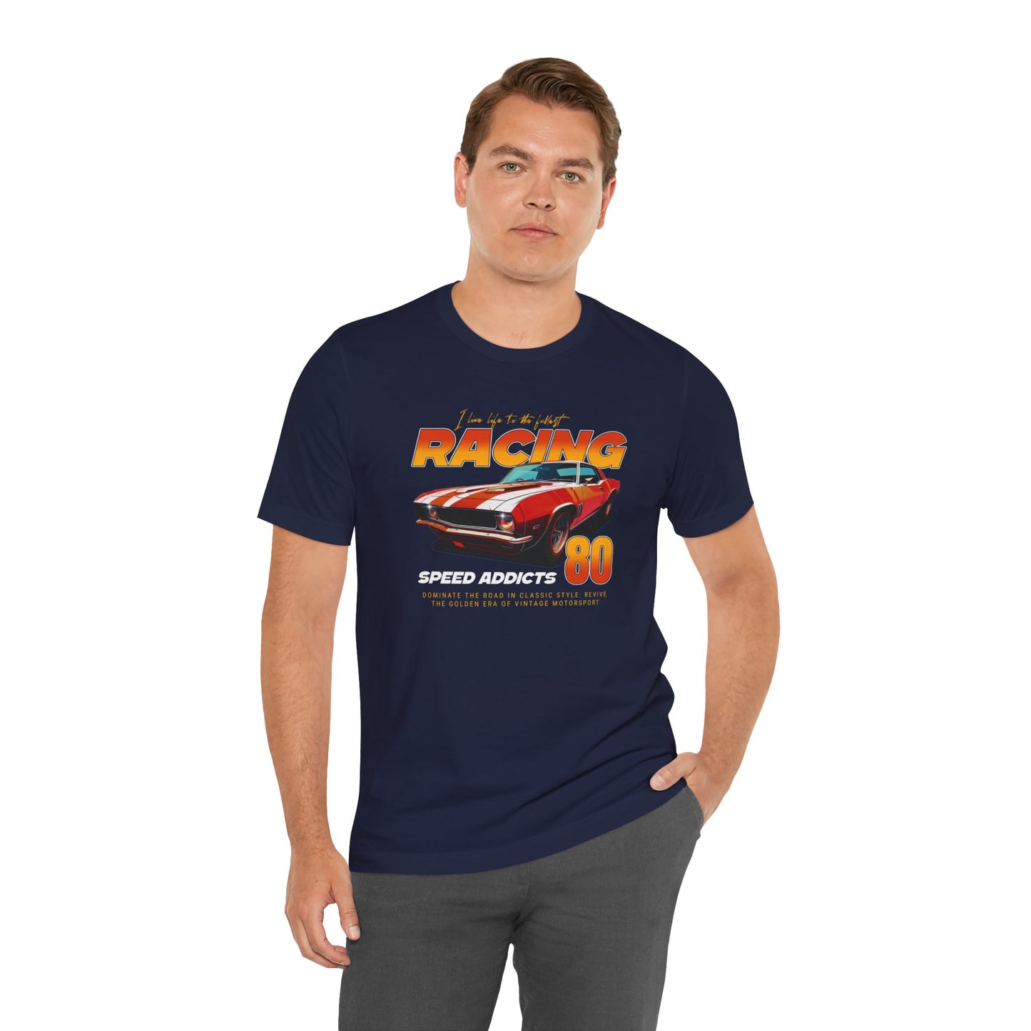 I Live Life To The Fullest Racing Speed Addicts Unisex Jersey Short Sleeve Tee