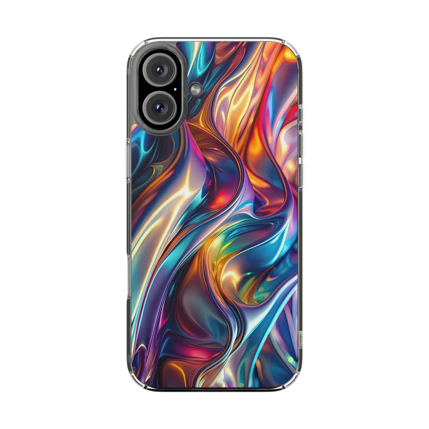 Colorful Clear Case for iPhone – Abstract Art Design