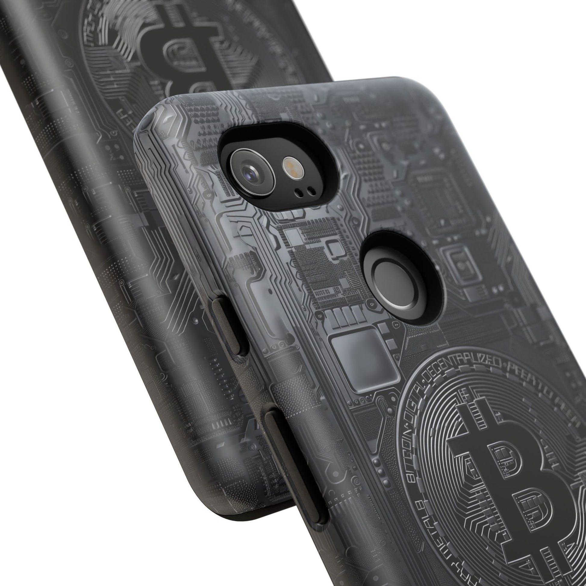Bitcoin Google Pixel Tough Phone Case, Cryptocurrency Protection Cover