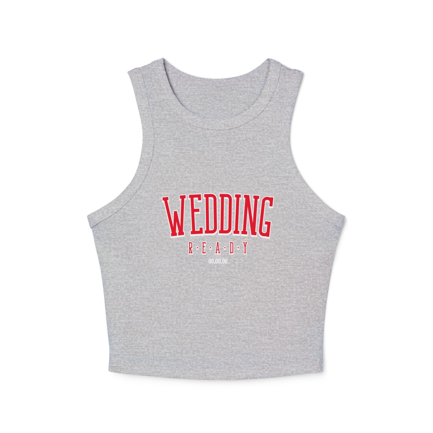 Wedding Ready Women's Micro Rib Racer Tank Top