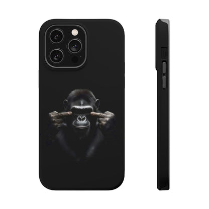 Edgy Gorilla Magnetic iPhone Case, Unique Cell Phone Cover