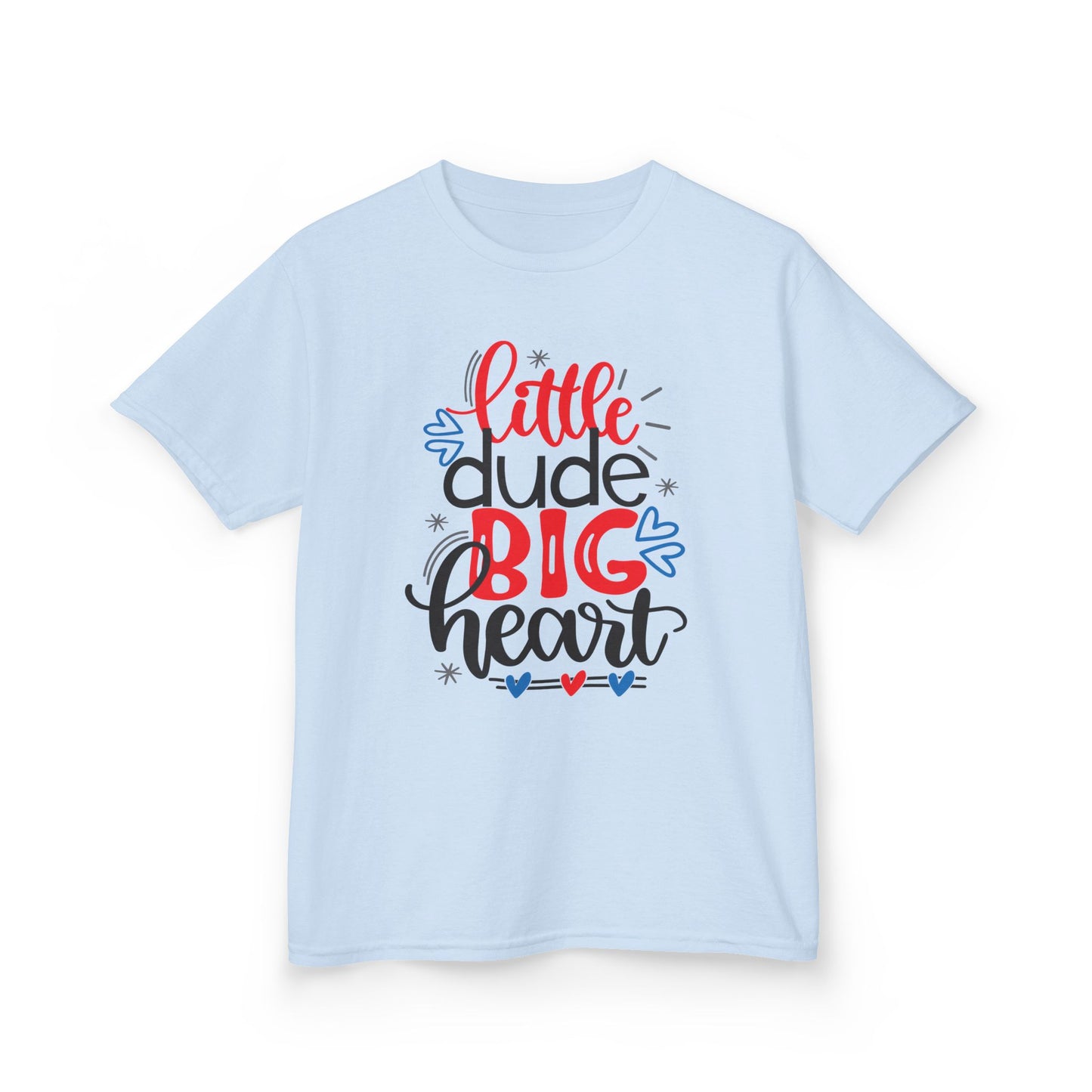 Kids' 'Little Dude, Big Heart' Tee - Cute Cotton T-Shirt for Boys