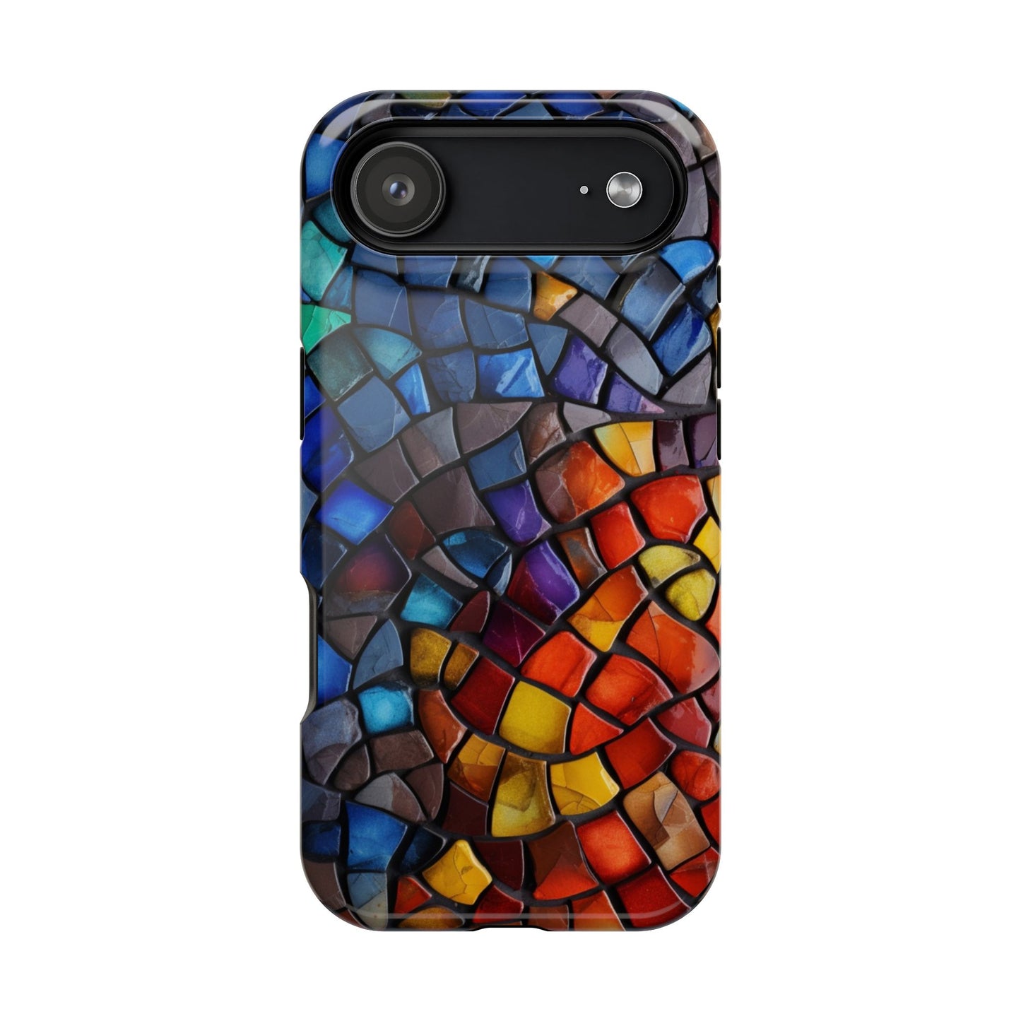 Stained Glass Impact-Resistant Phone Case, Colorful Phone Cover