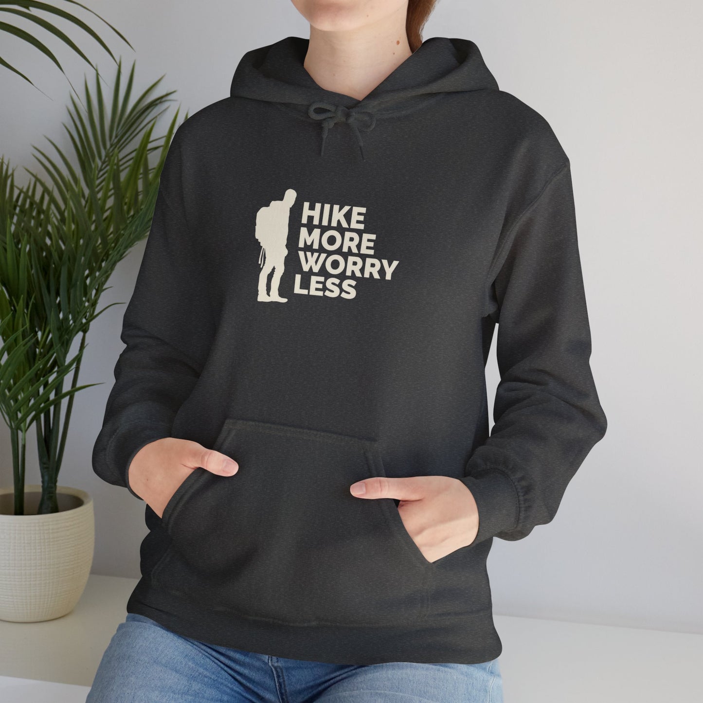 Hike More Worry Less Unisex Heavy Blend™ Hooded Sweatshirt