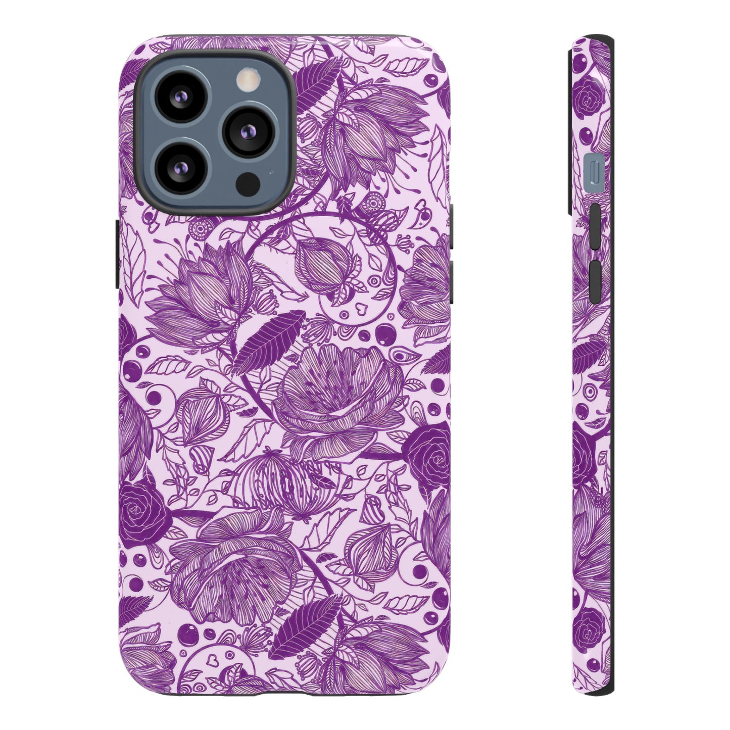 Graphical Garden: Purple Edition iPhone Tough Cases