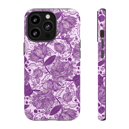 Graphical Garden: Purple Edition iPhone Tough Cases