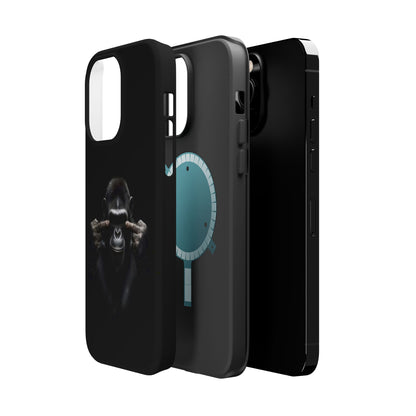 Edgy Gorilla Magnetic iPhone Case, Unique Cell Phone Cover
