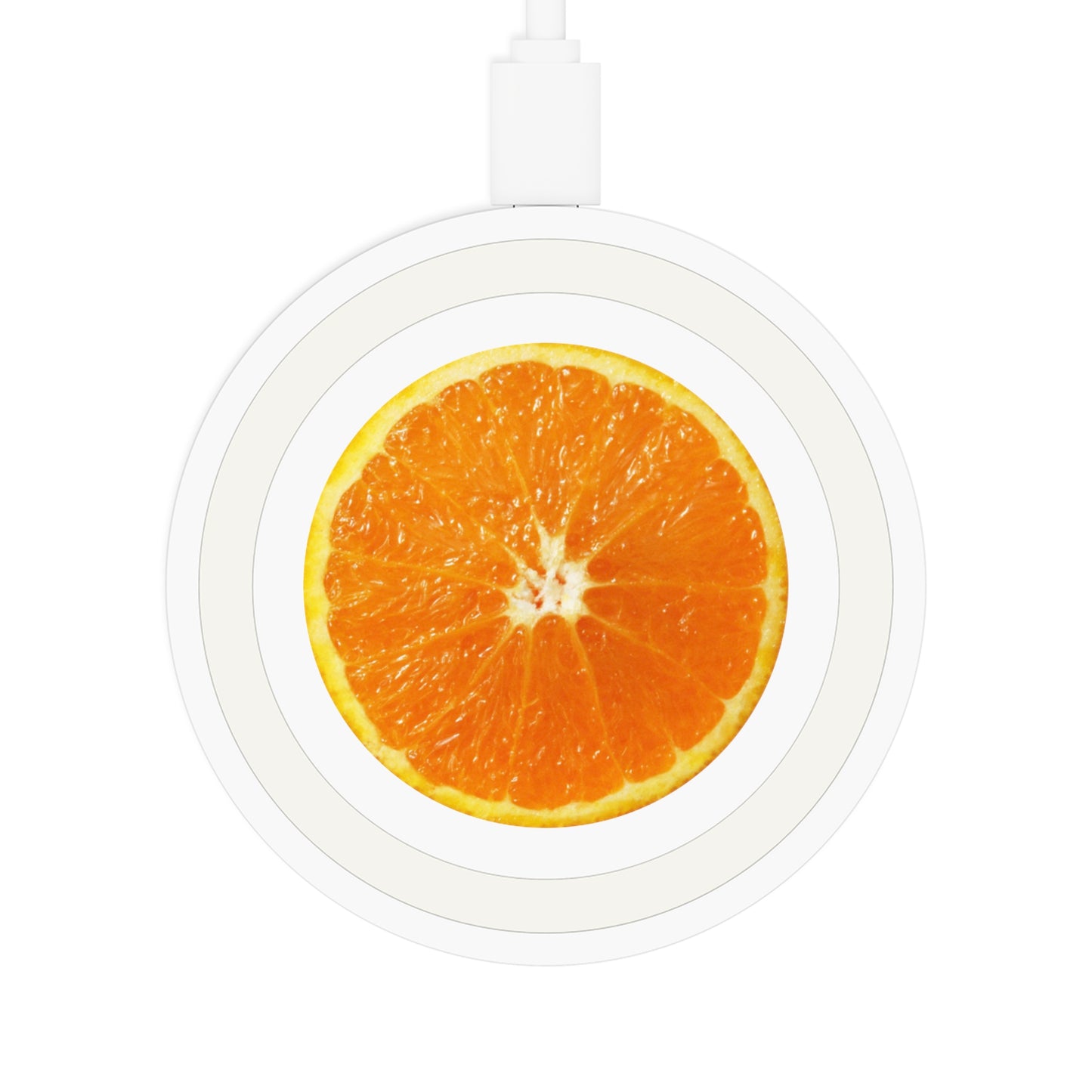 Orange Quake Wireless Charging Pad