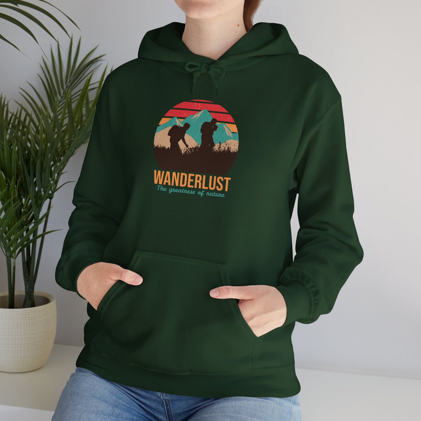 Wanderlust The Greatness Of Nature Unisex Heavy Blend™ Hooded Sweatshirt