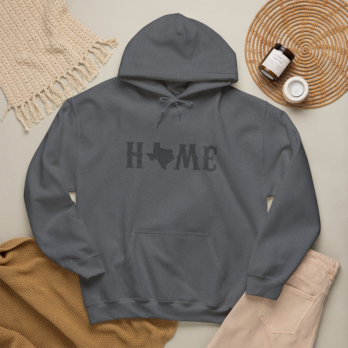 Texas Home Unisex Heavy Blend Hoodie | Cozy State Pride Sweatshirt