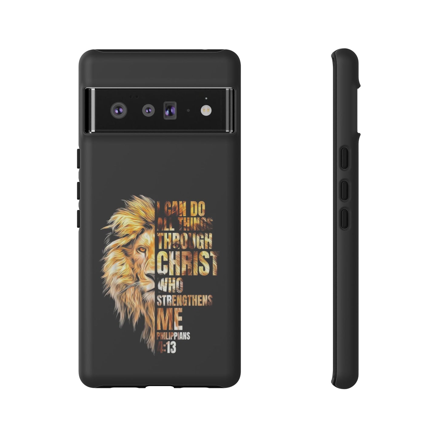 Inspirational Lion  Google Pixel Phone Case, Strength & Faith, Christian Accessories