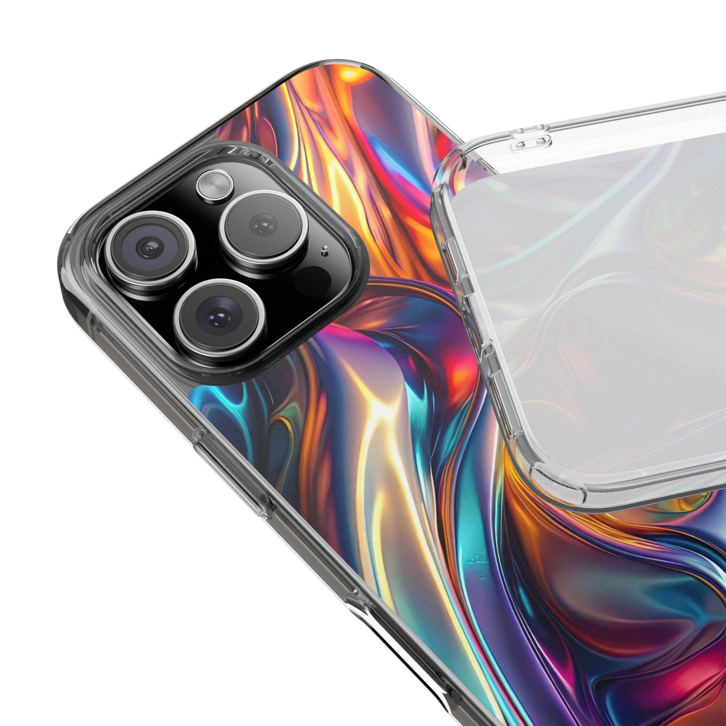 Colorful Clear Case for iPhone – Abstract Art Design