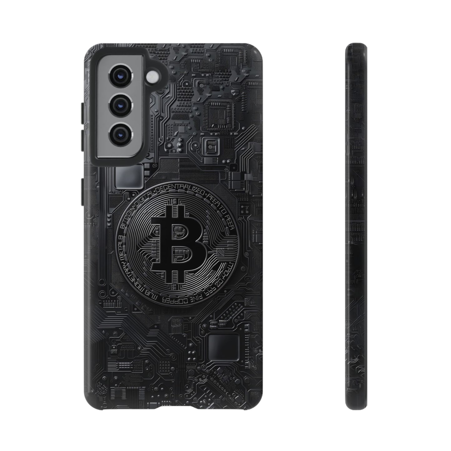 Bitcoin Samsung Tough Phone Case, Cryptocurrency Protection Cover