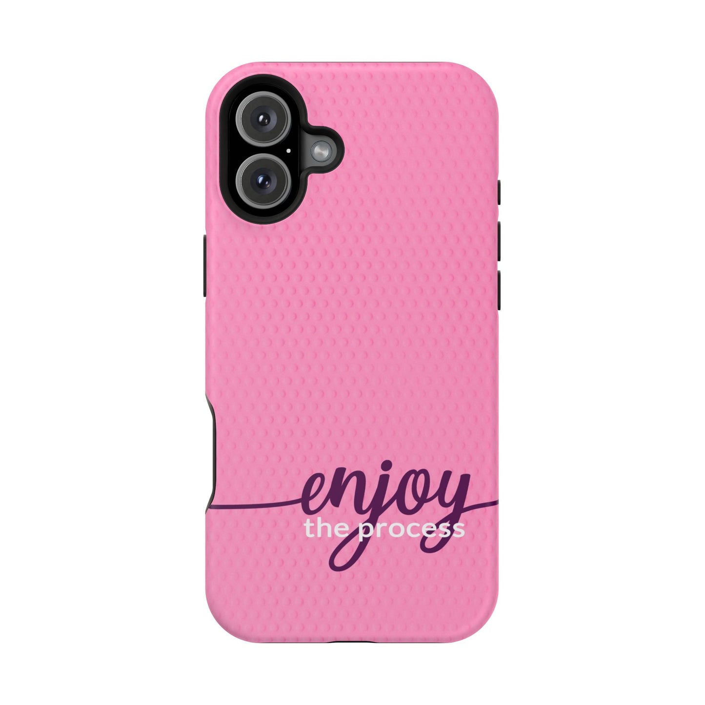 Enjoy the Process Magnetic Case - Motivational Pink Phone Cover for Women