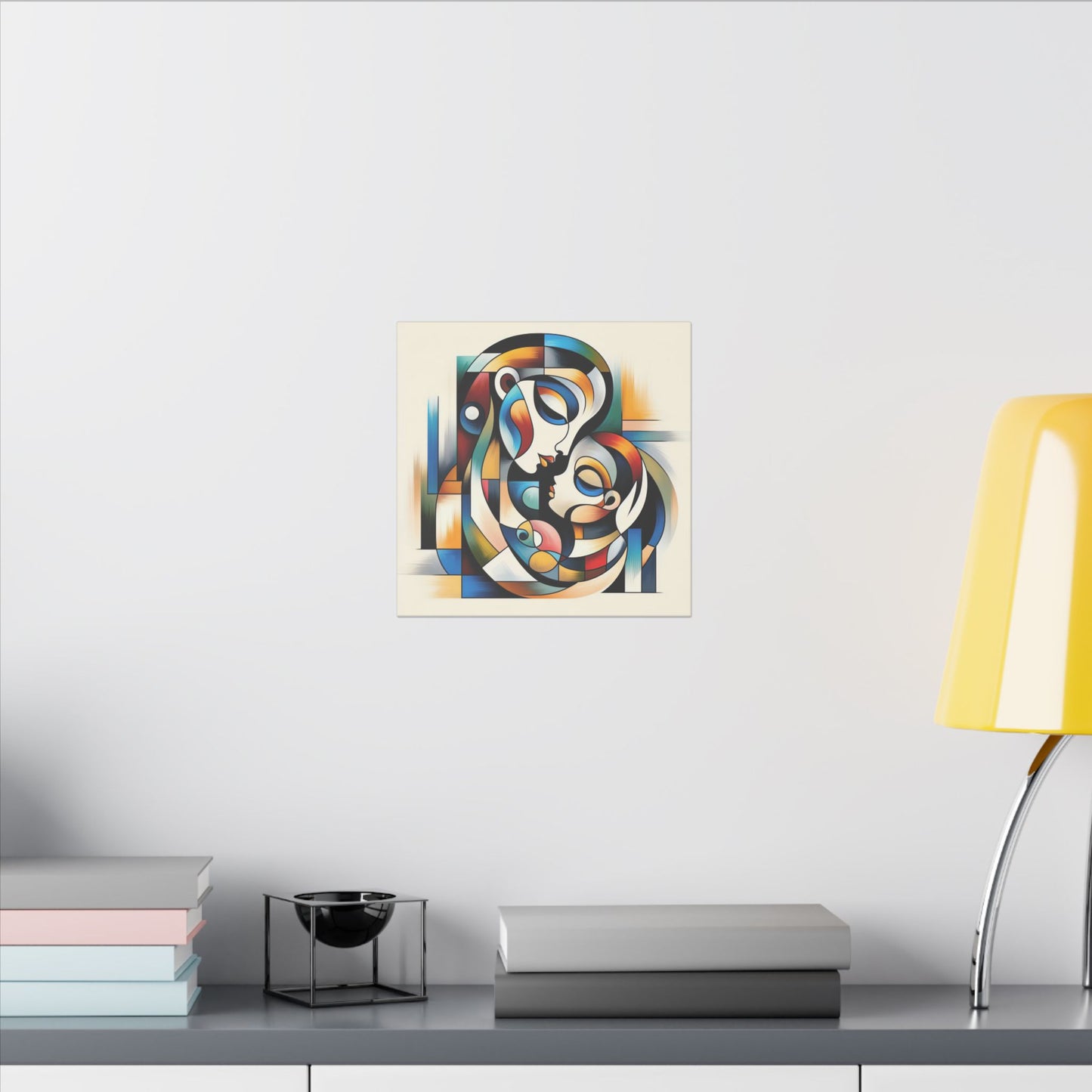 Motherhood in Shapes - Canvas Print