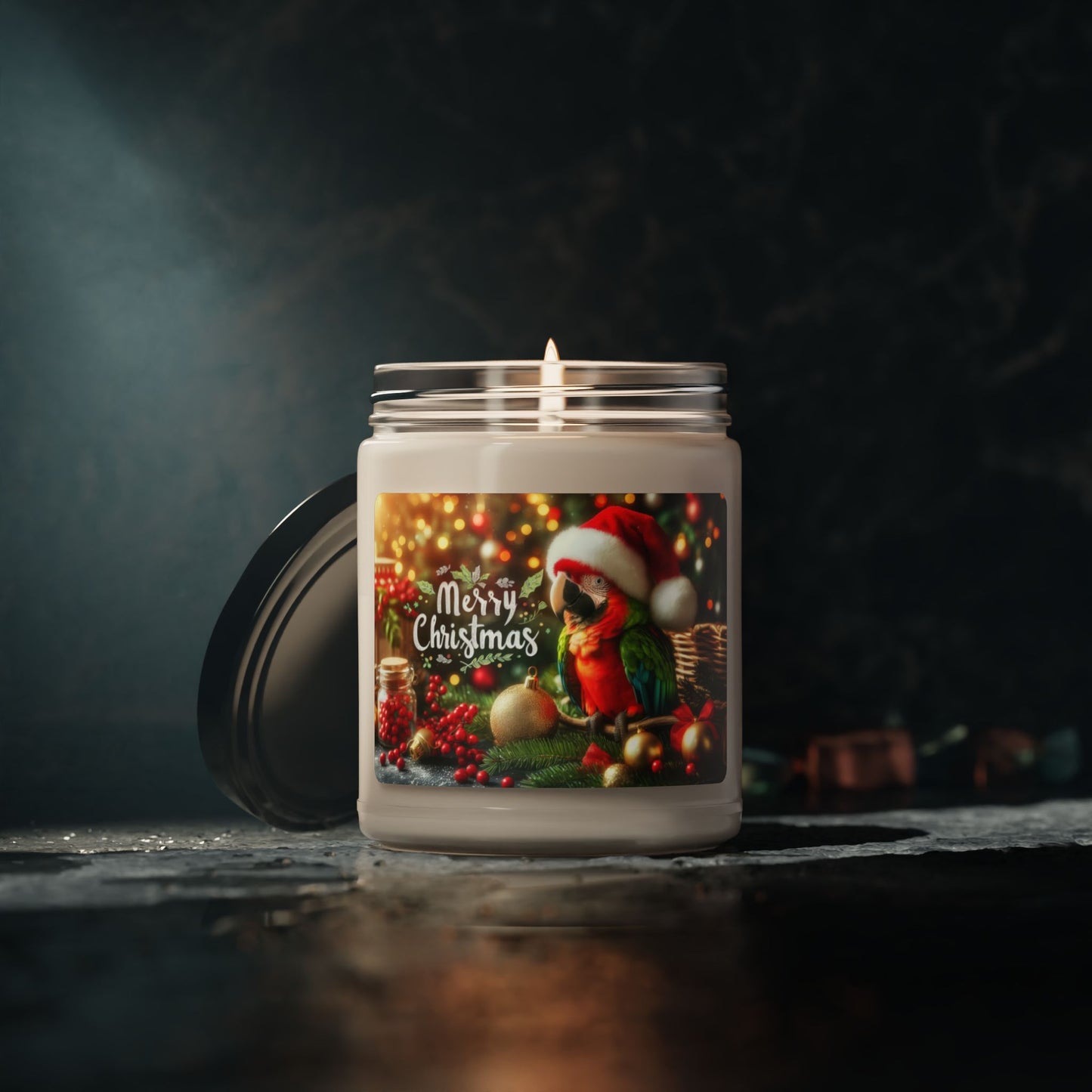 Festive Feathers Scented Soy Candle, 9oz