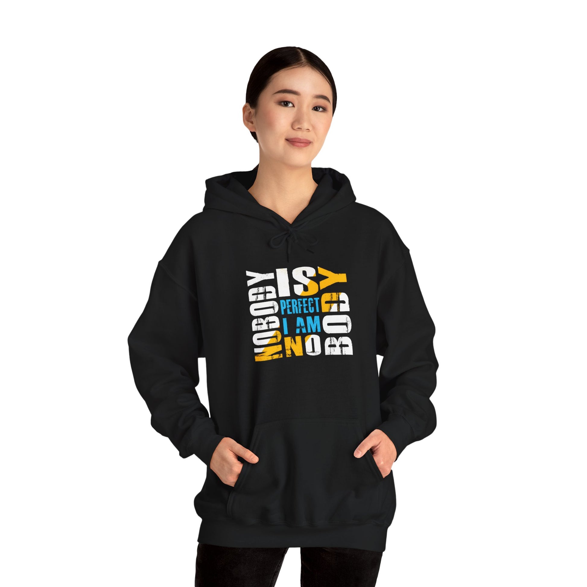 Nobody is Perfect Unisex Hoodie – Comfortable Sweatshirt for Everyday Wear