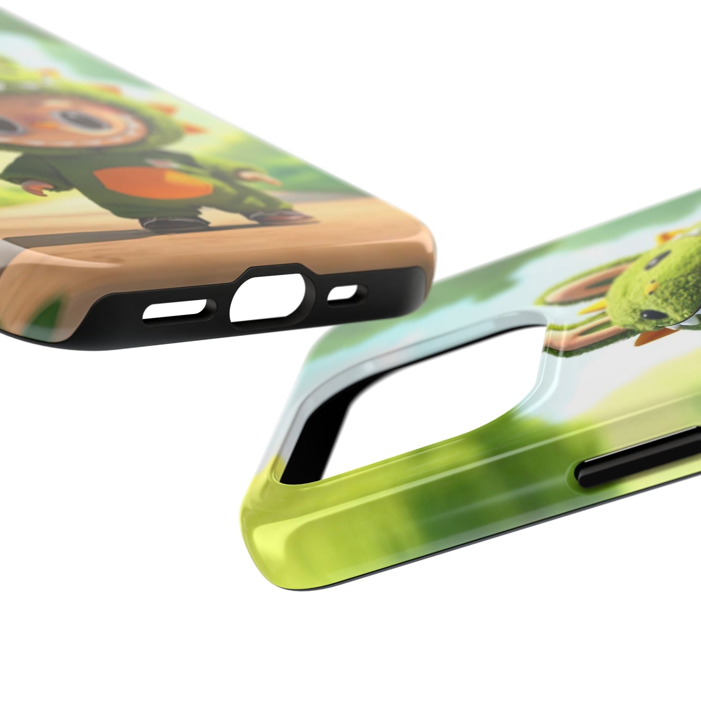 The Monsters Tough Case for iPhone Models – Playful Dinosaur Design, Dual Layer Protective Cover, Fun Mobile Accessory