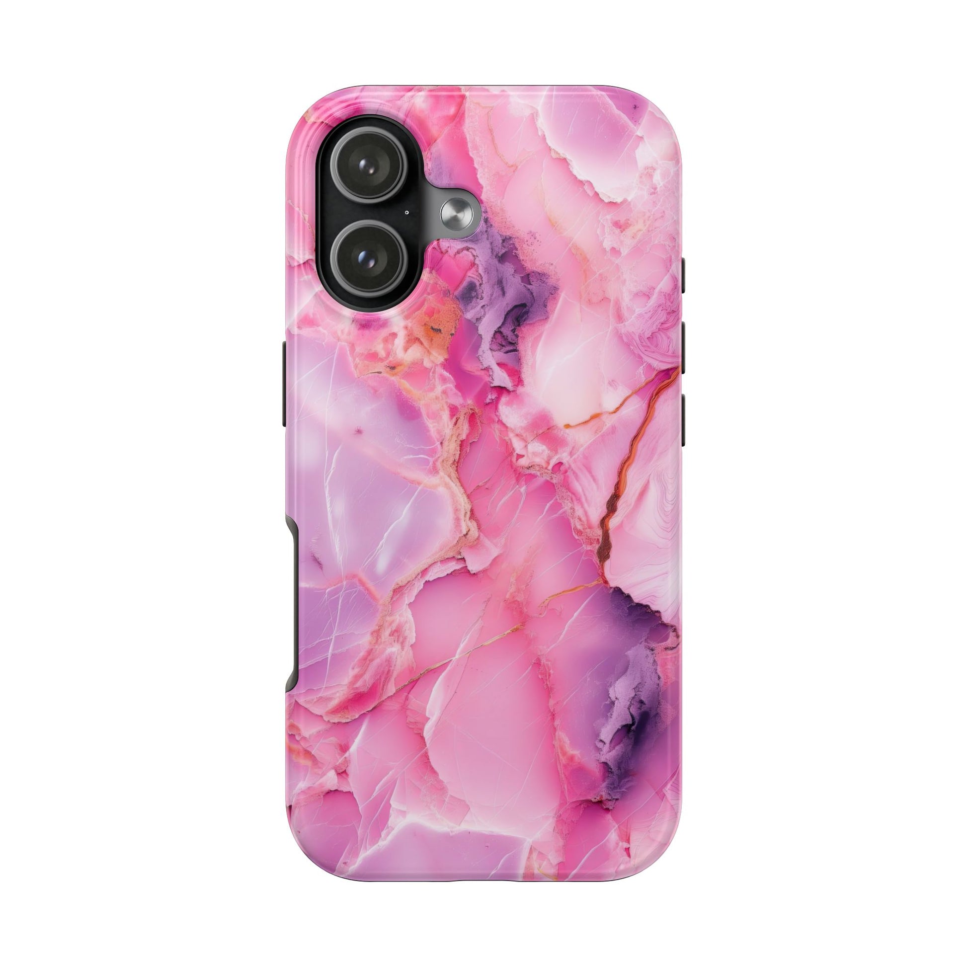 Pink Marble Tough Cases for iPhone, Stylish Protective Covers