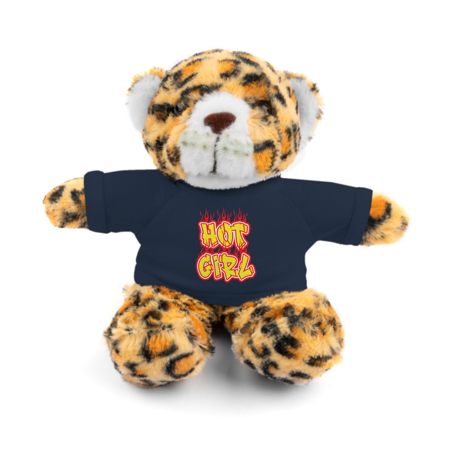 Cute Plush Animal with Hot Girl Tee for Birthdays, Baby Showers, Children, Gifts