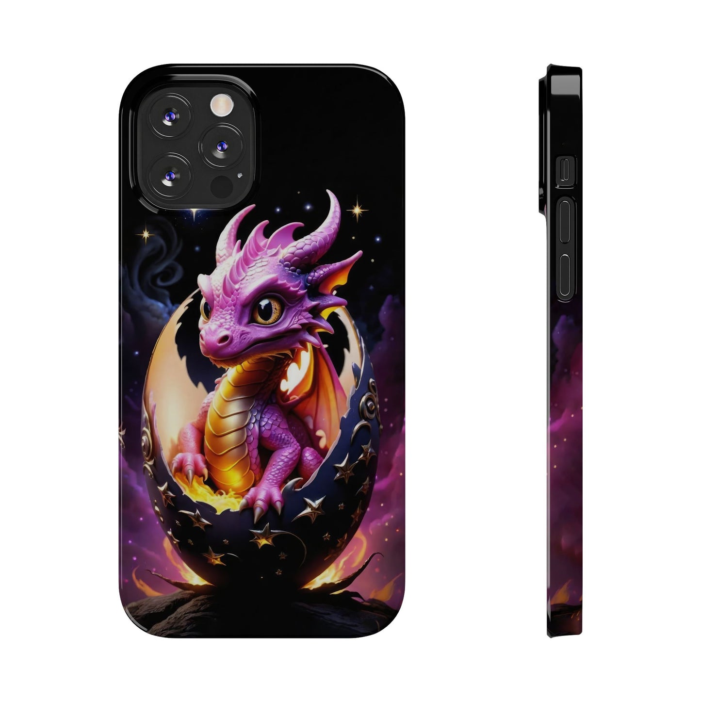 Fantasy Baby Dragon Slim Phone Case, Gift for Dragon Lovers