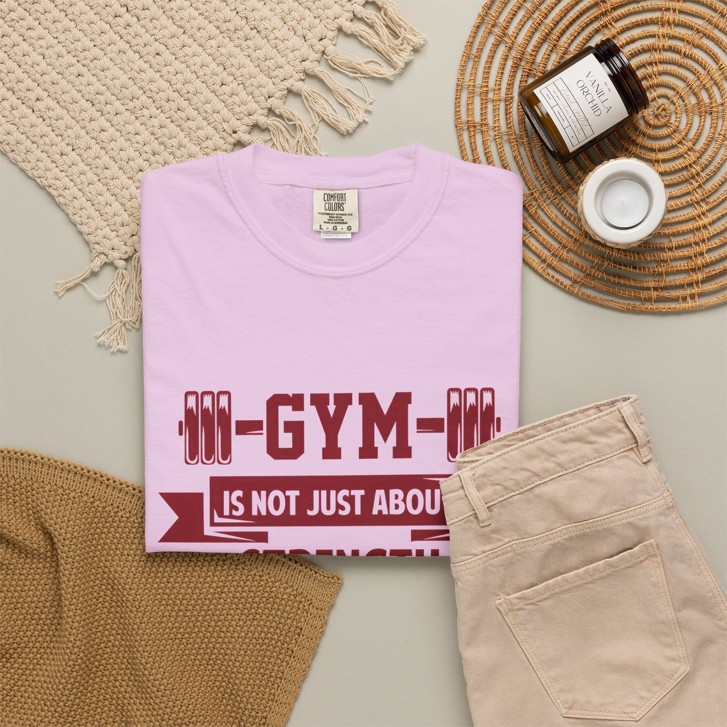 Unisex Gym Strength T-Shirt - "Gym is Not Just About Strength, The Mind Must Be Strong"