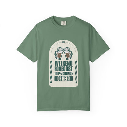 Weekend Forecast 100% Chance Of Beer T-shirt