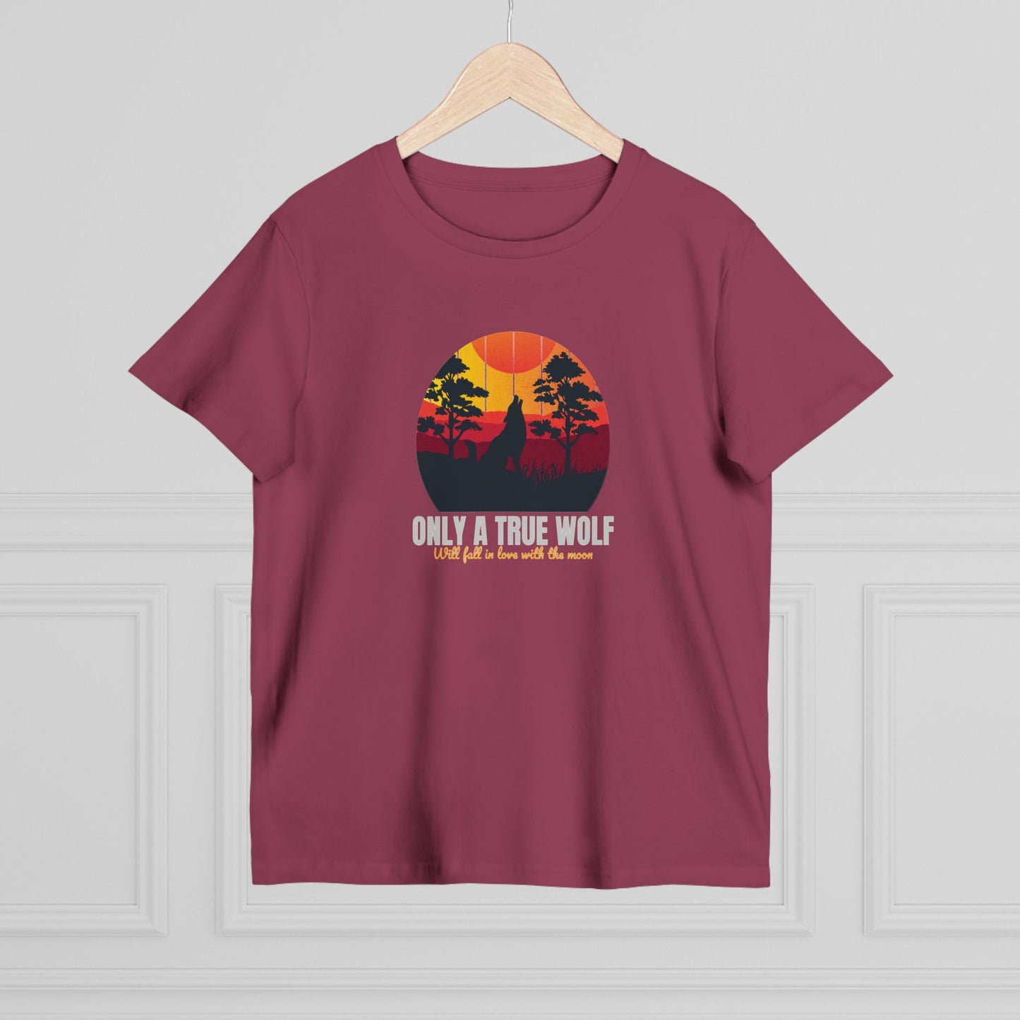 Only A True Wolf Women’s Maple Tee