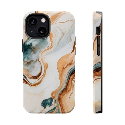 Stylish Magnetic Phone Cases, Abstract Marble Design for Everyday Use