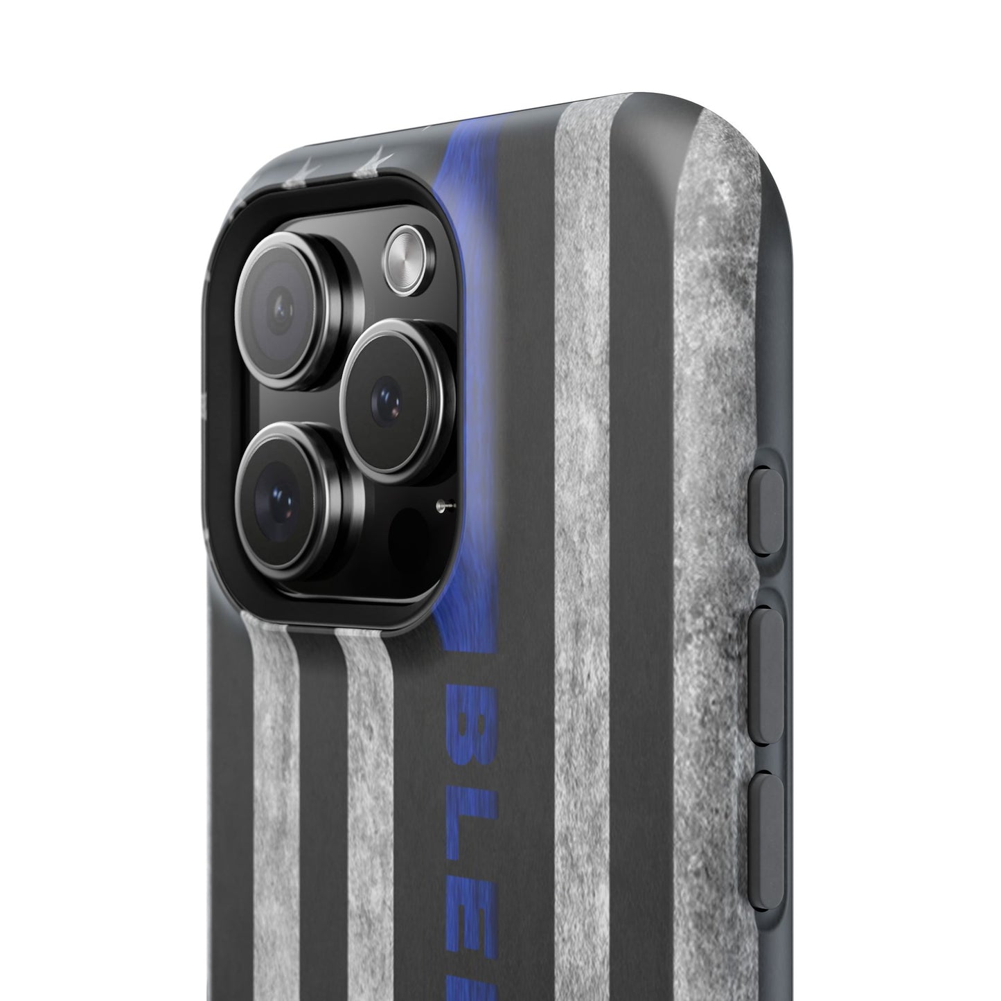 Police Magnetic Phone Cases, Bleed Blue