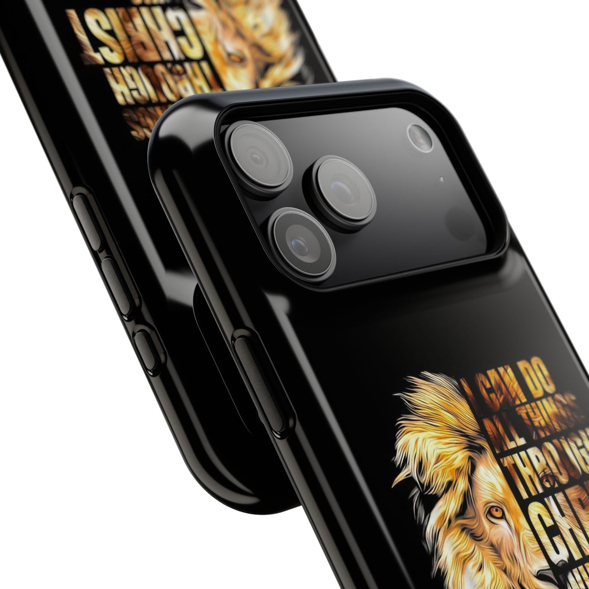 Copy of Inspirational Lion Magnetic iPhone Case, Strength & Faith, Christian Accessories