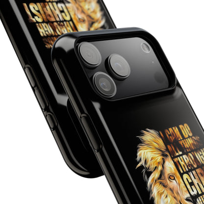 Copy of Inspirational Lion Magnetic iPhone Case, Strength & Faith, Christian Accessories