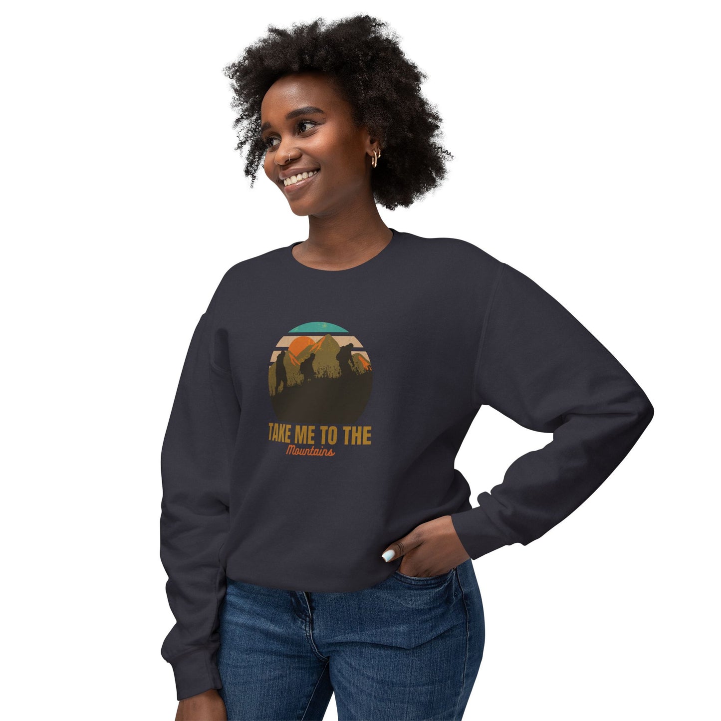 Take Me To The Mountains Lightweight Crewneck Sweatshirt