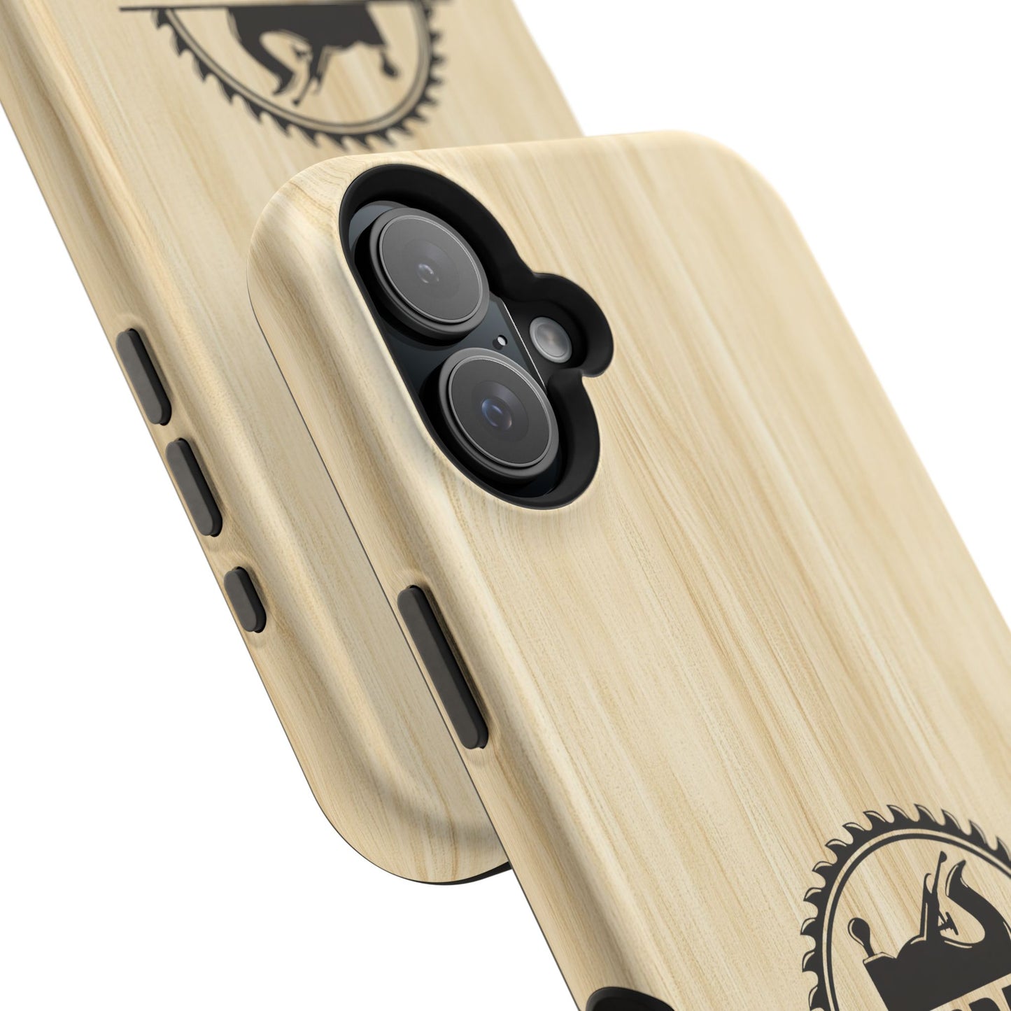 Handcrafted Woodworking Logo Magnetic Phone Cases
