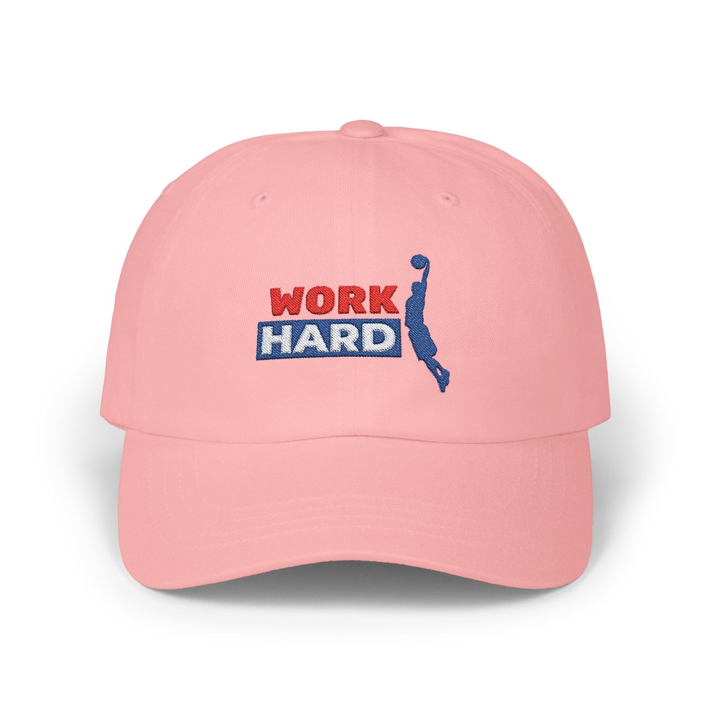 Work Hard Classic Dad Cap / embroidered