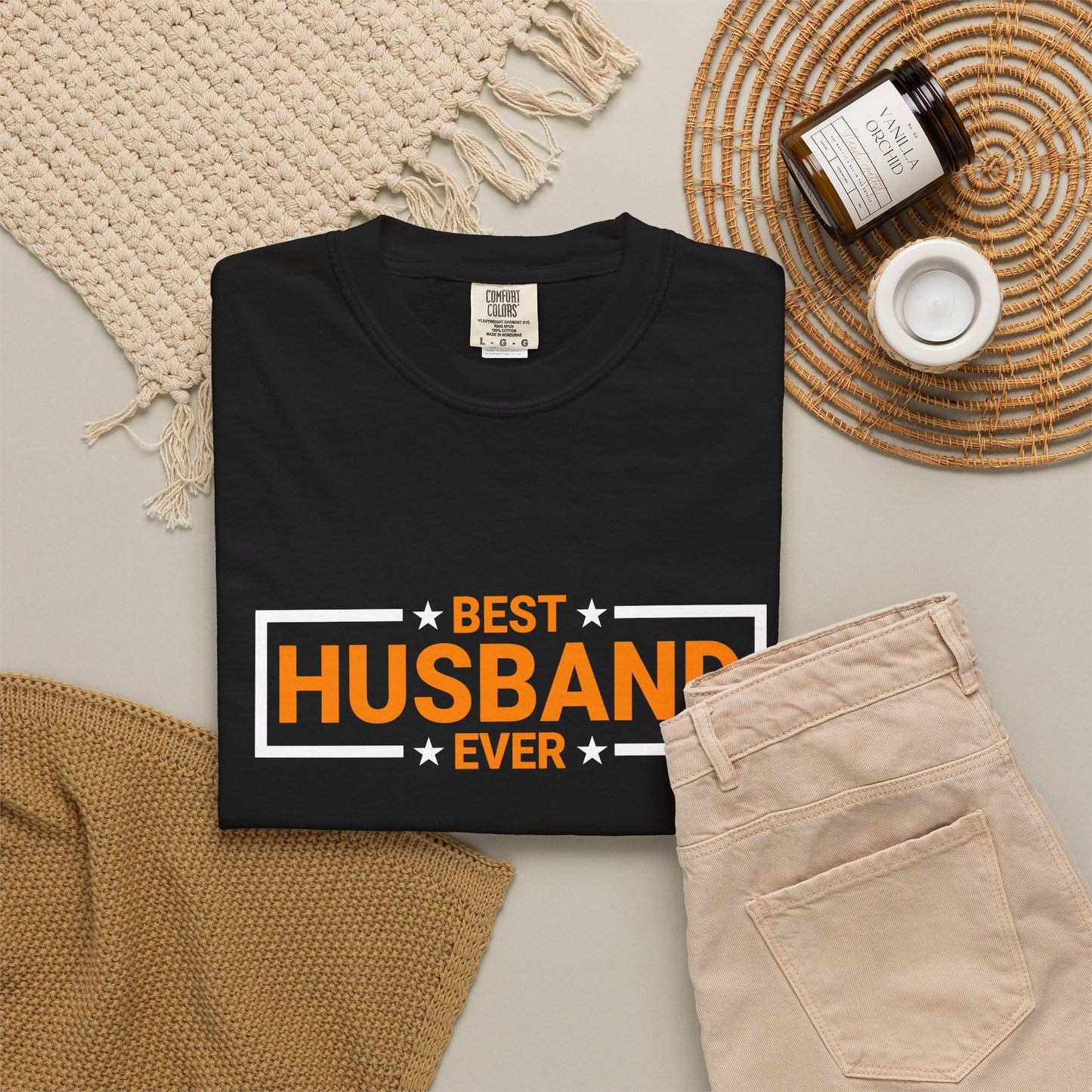 Best Husband Ever Unisex Garment-Dyed T-Shirt