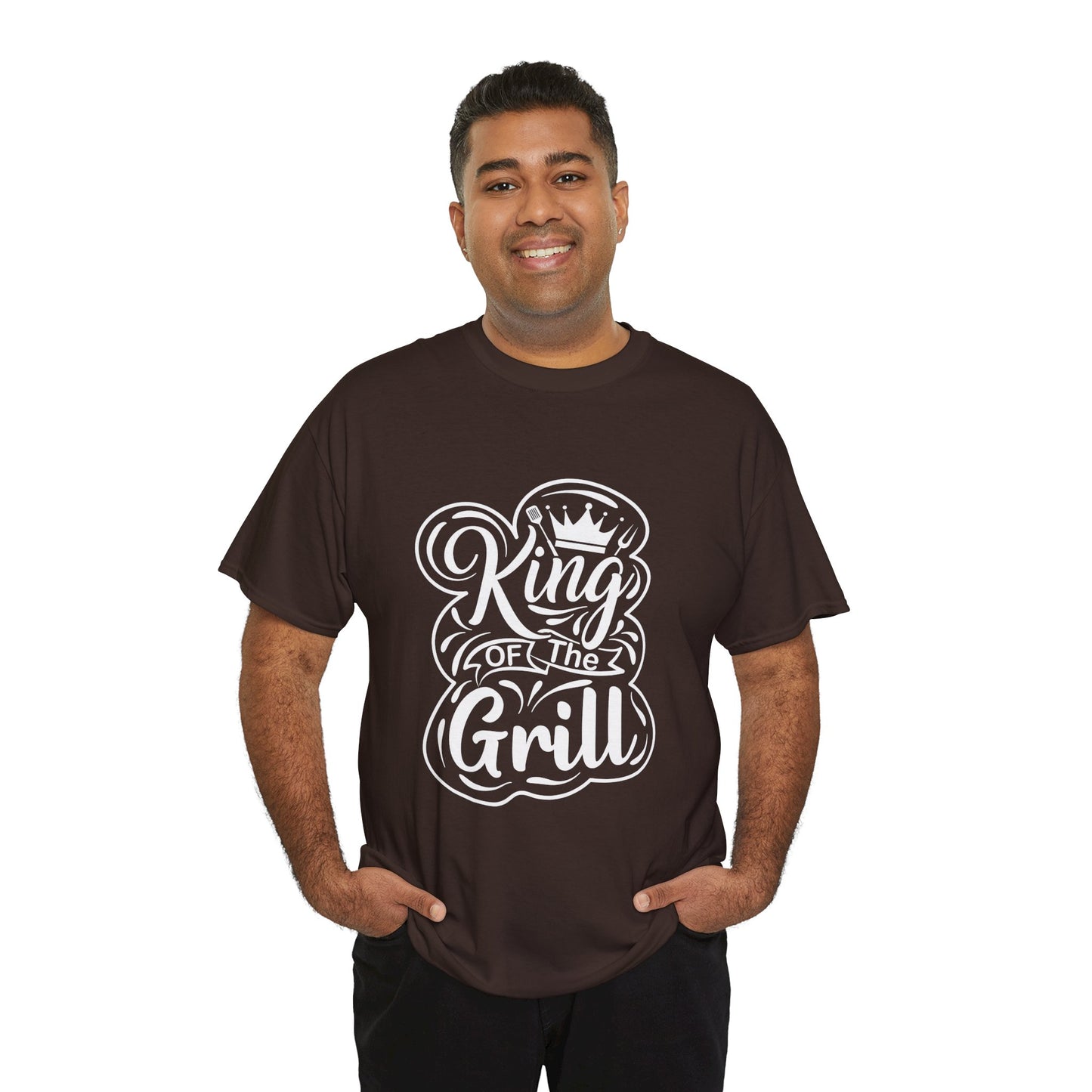 King of the Grill Heavy Cotton Tee - Perfect Gift for BBQ Lovers