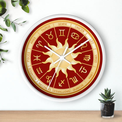 Astrology Zodiac Wall Clock 10" – Horoscope Decor