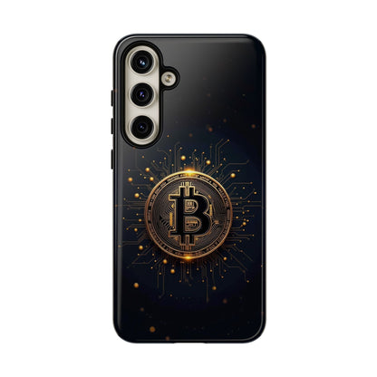 Bitcoin Samsung Tough Case for Smartphones, Crypto Lover Phone Accessory