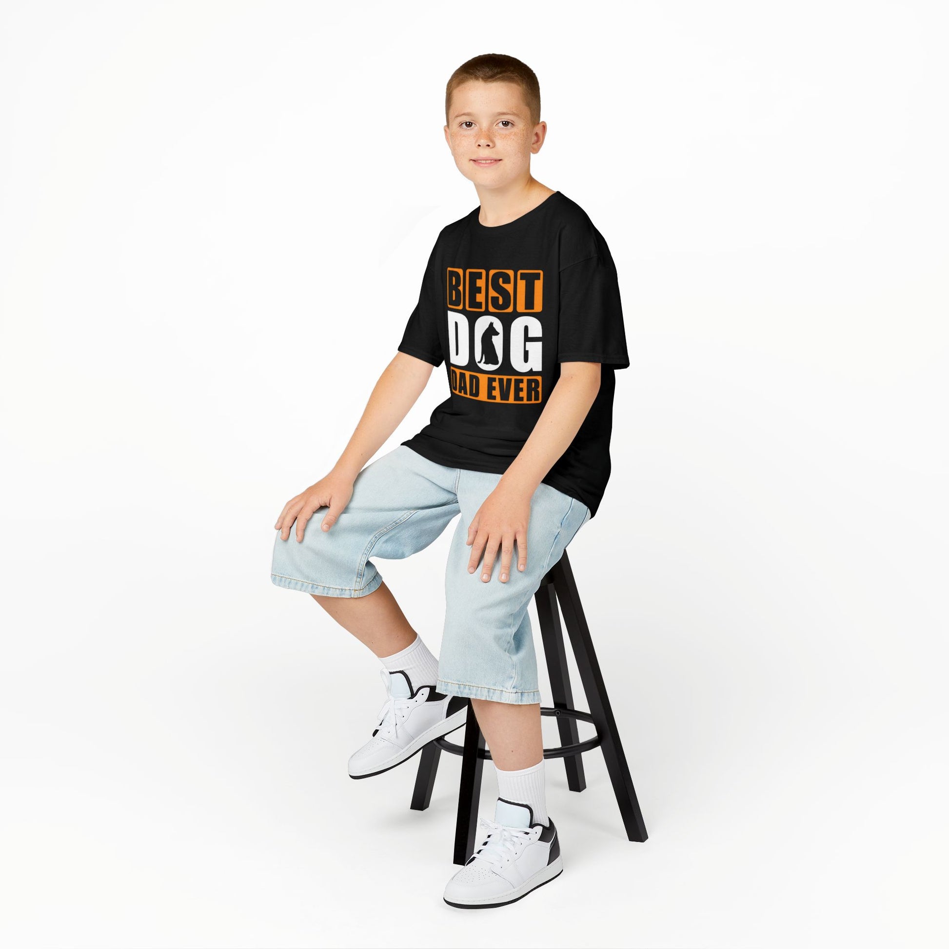 Kids Heavy Cotton™ Tee - Best Dog Dad Ever Design