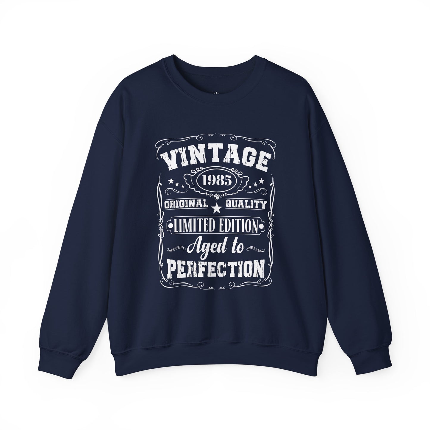 Custom Vintage Birthday Crewneck Sweatshirt — "Aged to Perfection"