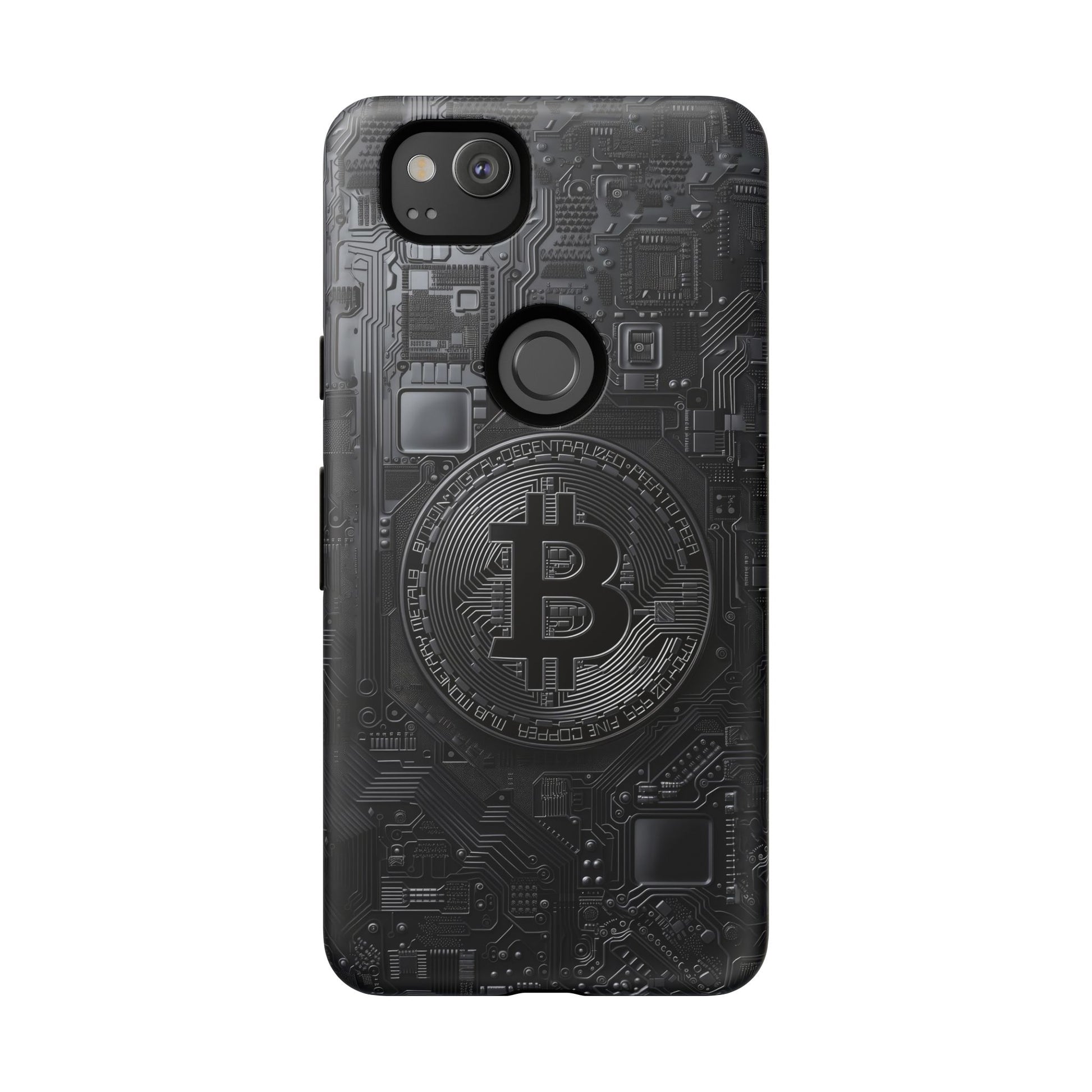 Bitcoin Google Pixel Tough Phone Case, Cryptocurrency Protection Cover