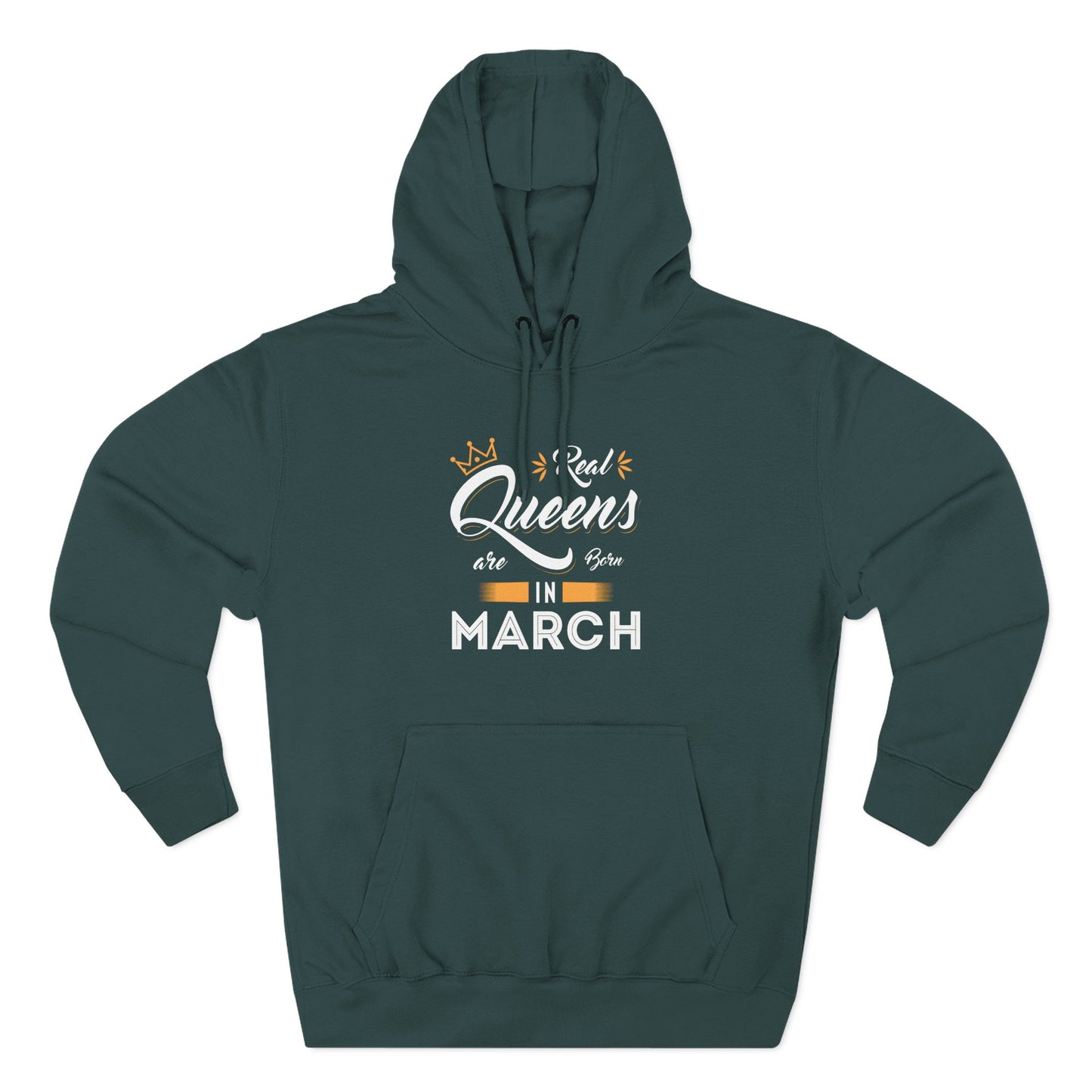 Personalized Birthday Hoodie — "Real Queens are born in ..."