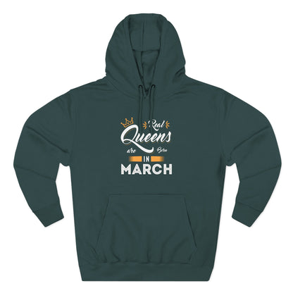 Personalized Birthday Hoodie — "Real Queens are born in ..."
