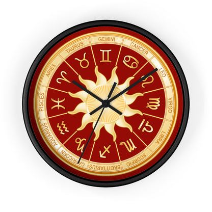 Astrology Zodiac Wall Clock 10" – Horoscope Decor
