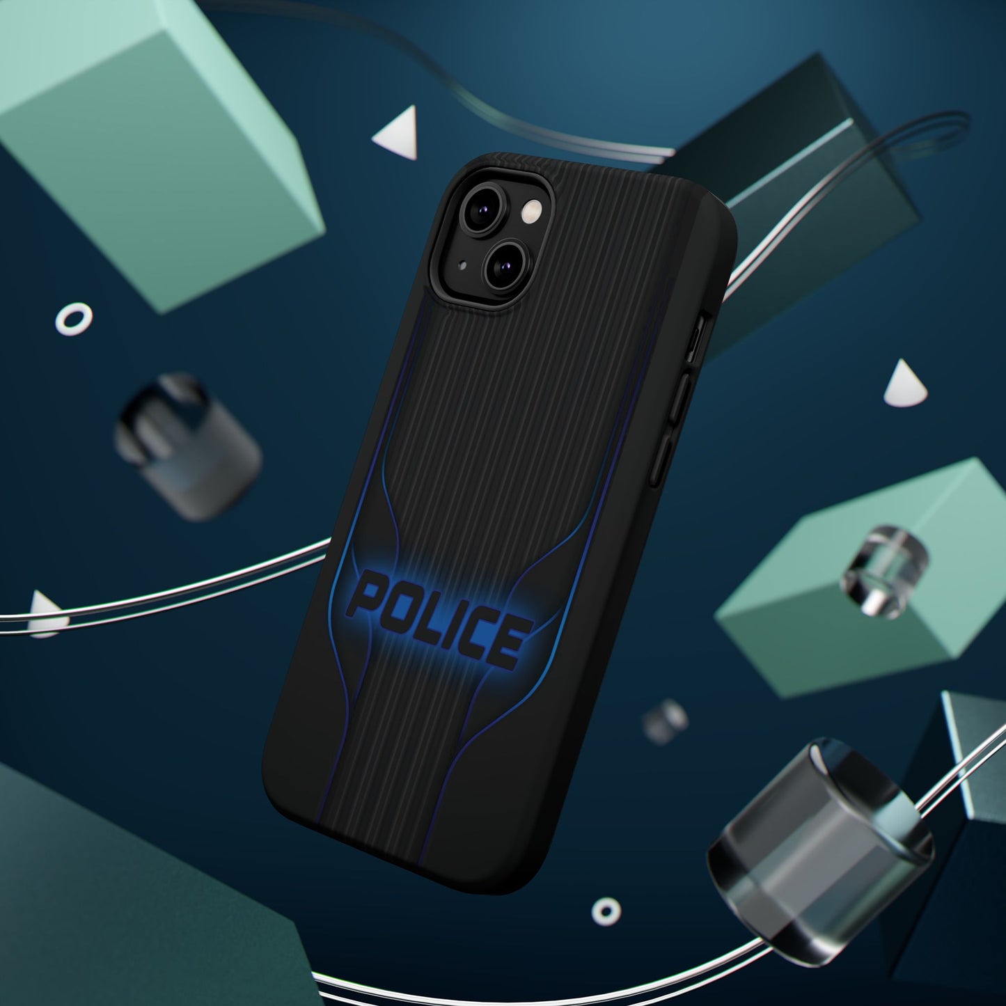 Police Magnetic Phone Cases, Blue Light