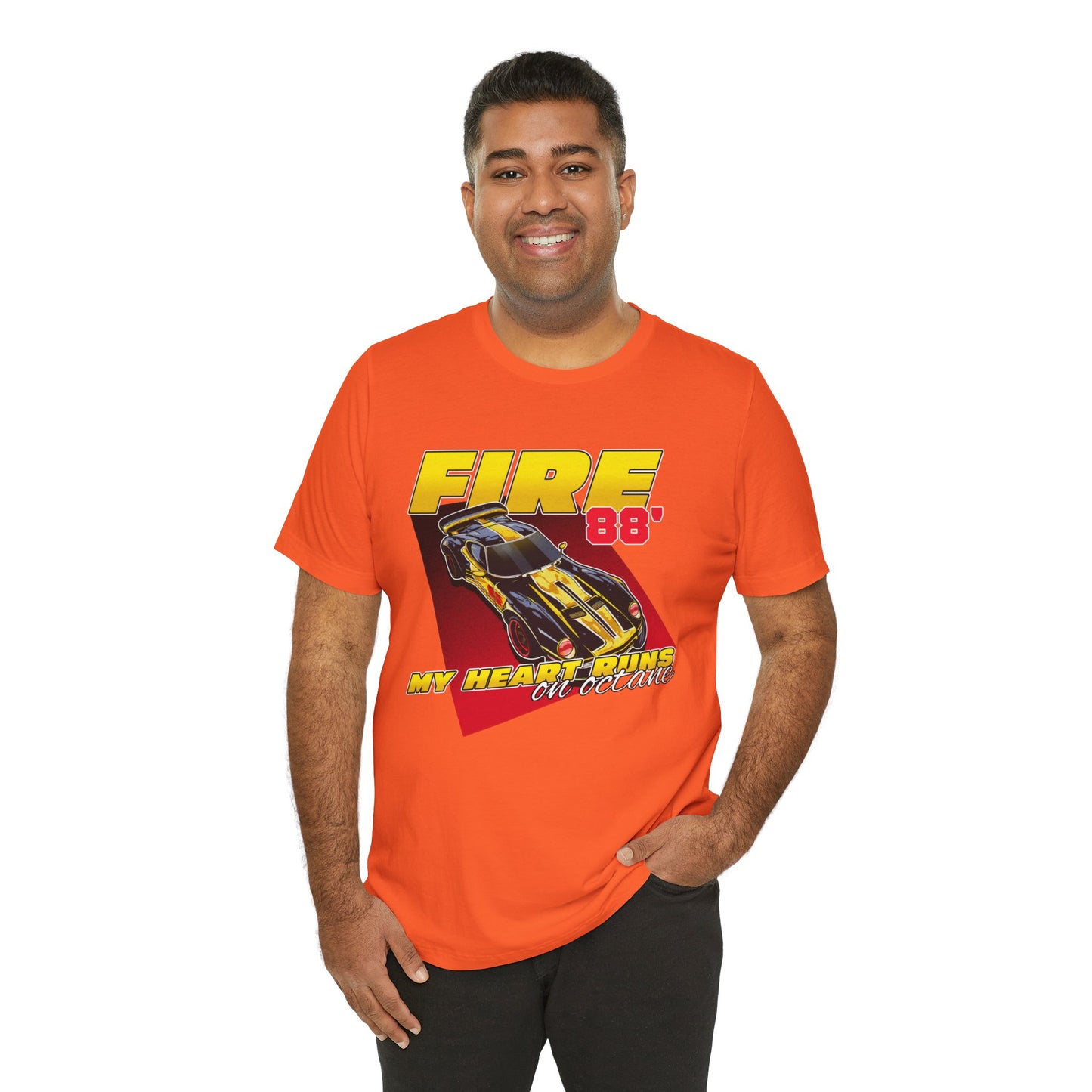 My Heart Runs On Octane Unisex Jersey Short Sleeve Tee